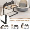 Elevated Pet Feeder with 2 Stainless Steel Bowls for Small and Medium Dogs