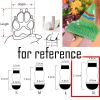 4 Pcs Red Bear Knitted Dogs Socks Socks Cute Pet Socks Dog Paw Protection for Puppy Indoor Wear