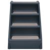 Folding 4-Step Dog Stairs Dark Gray