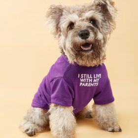 Pet Clothes For Small & Medium Dogs; Letter Pattern Dog T-Shirts Dog Clothes; Breathable Pet Tee (size: XL)