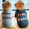 Letter Print Pet Sweater For Dog; Warm Dog Sweater; Winter Pet Apparel