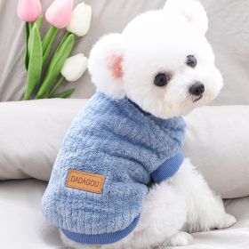 Pet Sweater; Warm Winter Plush Dog Sweater Knitwear For Small & Medium Dogs (Color: Emerald, size: S)