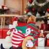 Pet Christmas Turtleneck Sweater Dog Christmas Clothes Snowman Stripes Costume Winter Holiday Sweater for Small Medium Puppy Dogs