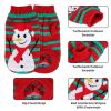 Pet Christmas Turtleneck Sweater Dog Christmas Clothes Snowman Stripes Costume Winter Holiday Sweater for Small Medium Puppy Dogs
