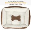 Pet Dog Bed Soft Warm Fleece Puppy Bed Dog Cozy Nest Sofa Bed Cushion Mat S Size