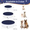 Foldable Dog Pool, Portable Hard Plastic Pet Pool for Dogs, Sturdy and Durable Pet Wading Pool for Indoor and Outdoor