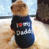 Letter Print Pet Sweater For Dog; Warm Dog Sweater; Winter Pet Apparel