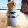Letter Print Pet Sweater For Dog; Warm Dog Sweater; Winter Pet Apparel