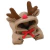 Chrimas Dog Winter Warm Clothing Cute Plush Coat Hoodies Pet Costume Jacket For Puppy French Bulldog Chihuahua Small Dog Clothing