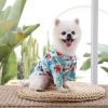 Hawai Beach clothing for Pet Dog T-Shirts Cute for Small to Medium Dog Cool Summer Vest Camp Shirt Clothes; dog clothes