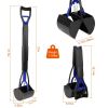 31.5in Pet Pooper Scooper Foldable Long Handle Dog Poop Waste Pick Up Rake for Large Medium Small Dogs