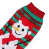 Pet Christmas Turtleneck Sweater Dog Christmas Clothes Snowman Stripes Costume Winter Holiday Sweater for Small Medium Puppy Dogs