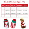 Pet Christmas Turtleneck Sweater Dog Christmas Clothes Snowman Stripes Costume Winter Holiday Sweater for Small Medium Puppy Dogs