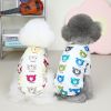 Pet clothes Dog clothes Autumn and winter new  pet clothes Two leg sweater 22 Happy bear bottoming shirt