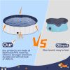 Foldable Dog Pool, Portable Hard Plastic Pet Pool for Dogs, Sturdy and Durable Pet Wading Pool for Indoor and Outdoor