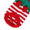 Pet Christmas Turtleneck Sweater Dog Christmas Clothes Snowman Stripes Costume Winter Holiday Sweater for Small Medium Puppy Dogs