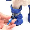 4pcs Dog Shoes; Large Pet Waterproof Chihuahua Anti-slip Boots Puppy Socks Botas S/M/L/XL